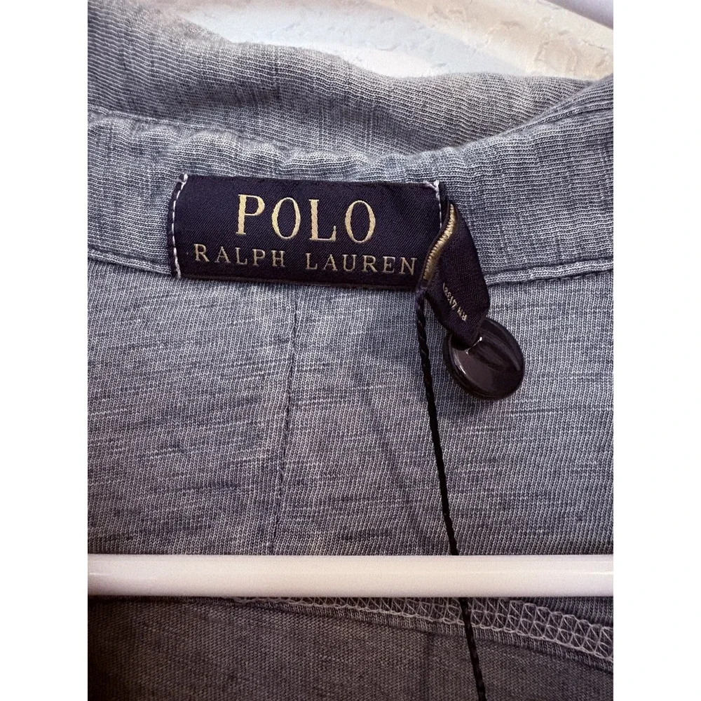 Polo Ralph Lauren Big & Tall INDIGO Half-Button Down Polo SZ 2XL NWT